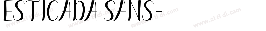 Esticada Sans字体转换